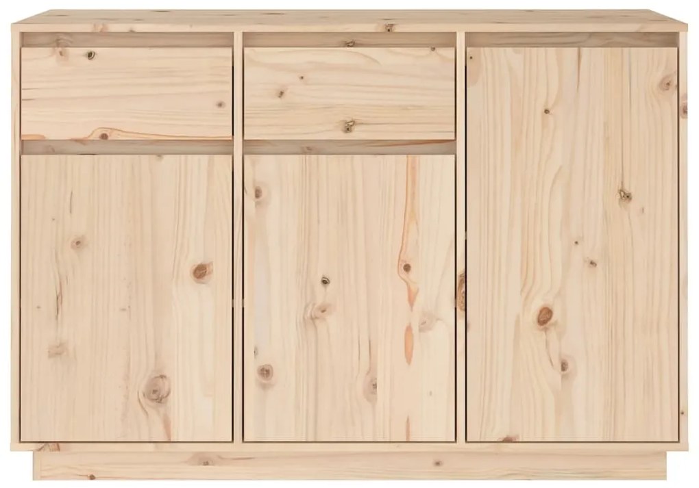 Credenza 110x34x75 cm in legno massello di pino