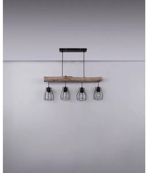 Globo 15326-4N - Lampadario a sospensione con filo MINA 4xE27/40W/230V