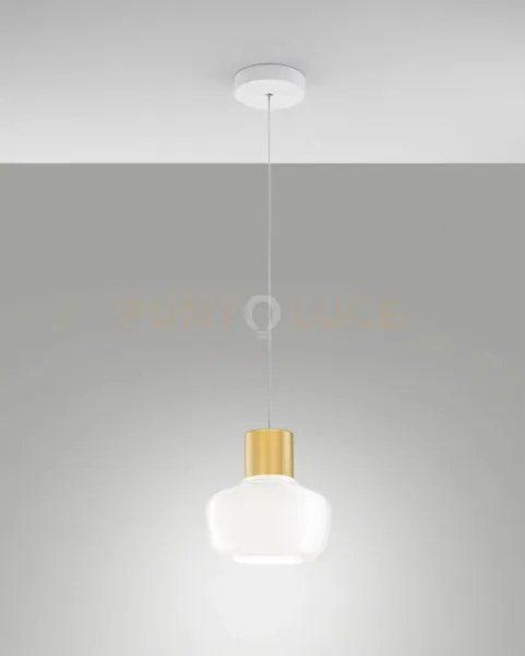 Kino sospensione bianca a led 3000k - 12w - 1300 lm dimmerabile