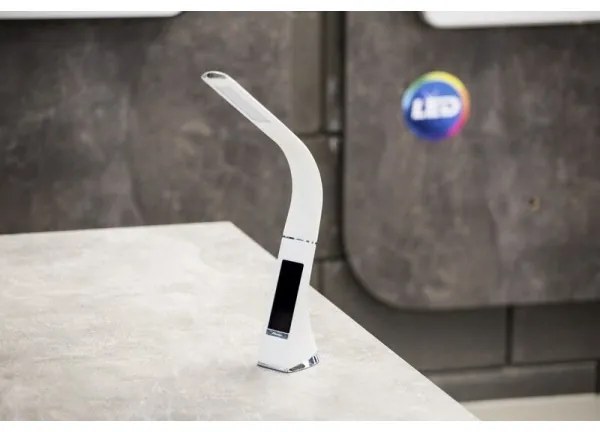 Brilagi - Lampada da tavolo dimmerabile a LED con display PELLE LED/7W/230V bianco