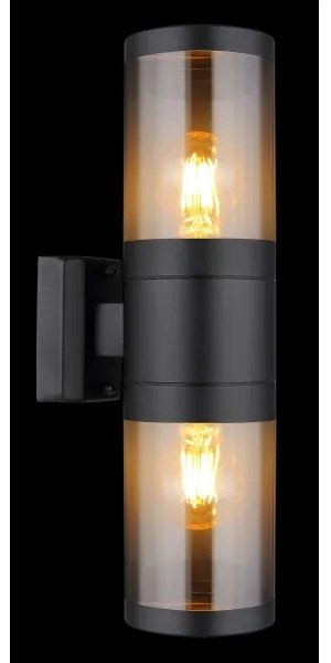 Globo 32014-2BS - Applique da esterno XELOO 2xE27/60W/230V IP44