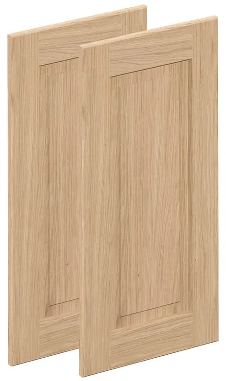 Anta per pensile basso, angolare interno DELINIA ID Prague L 36.6 x  H 76.5 cm rovere chiaro semi opaco