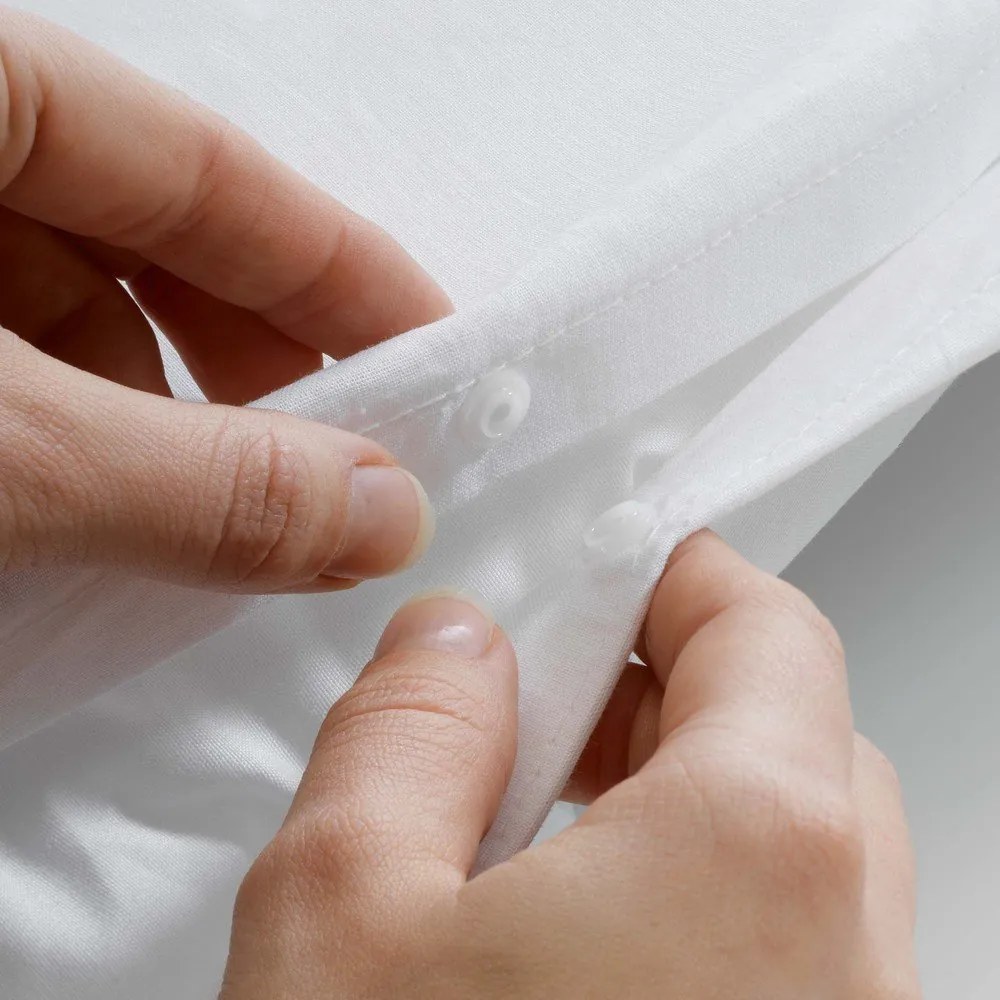 Set copripiumino e federa nero in cotone per letto matrimoniale 200x200 cm Crazy Love – douceur d'intérieur