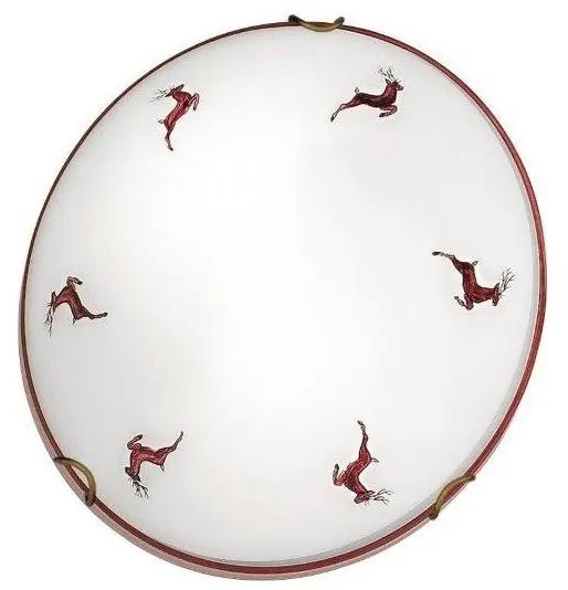 Kolarz 731.11.4.103-Plafoniera NONNA 1xE27/60W/230V pr.30cm cervo rosso