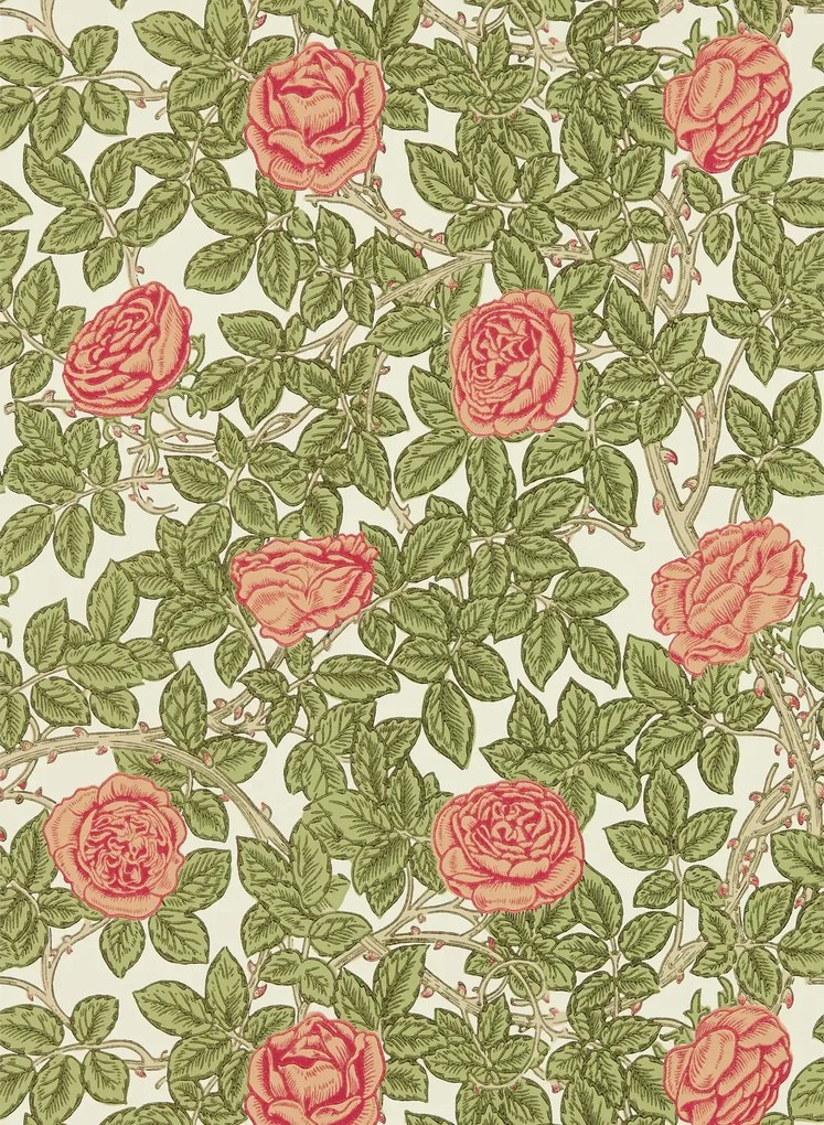 Morris & Co Tapete Rambling Rose - Twining Vine