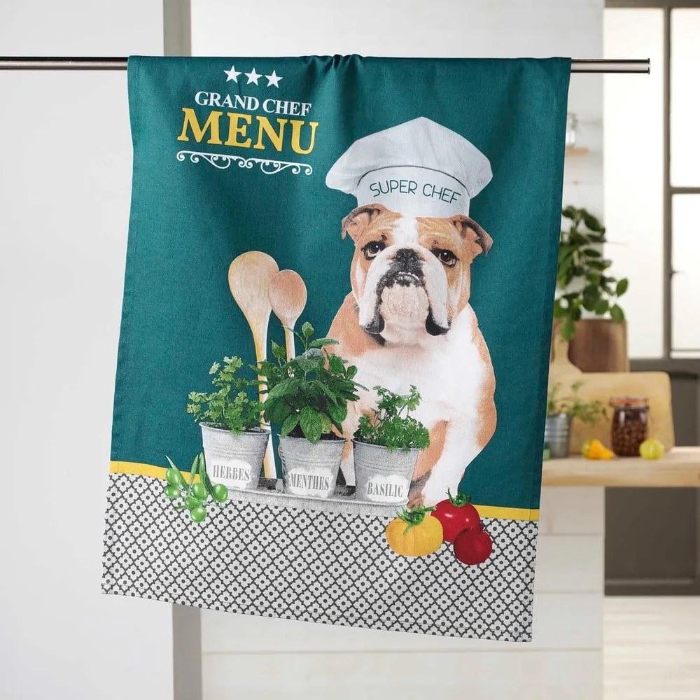Asciugamano in cotone 50x70 cm Hot dog - douceur d'intérieur