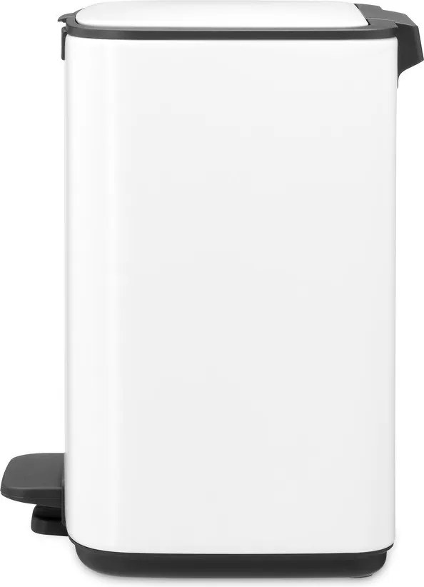 Cestino per la spazzatura bianco in acciaio con pedale 7 l Bo – Brabantia