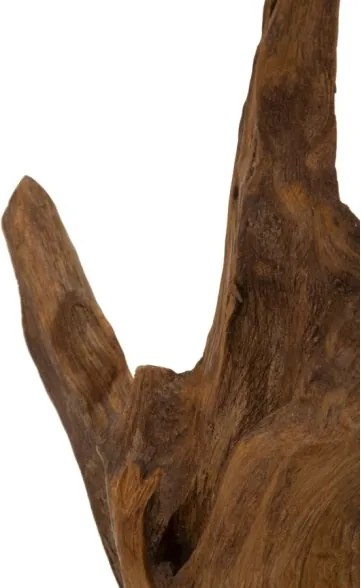 Scultura Akar In Teak Ric, Cm 20X11X34 Min 2 (Pezzi Unici - Non Rip. In Serie)