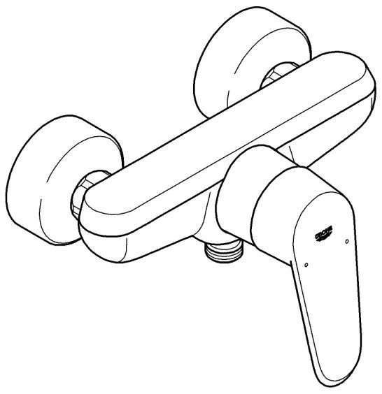 GROHE 33569002 - Miscelatore per doccia EURODISC COSMOPOLITAN DN 15 cromo lucido