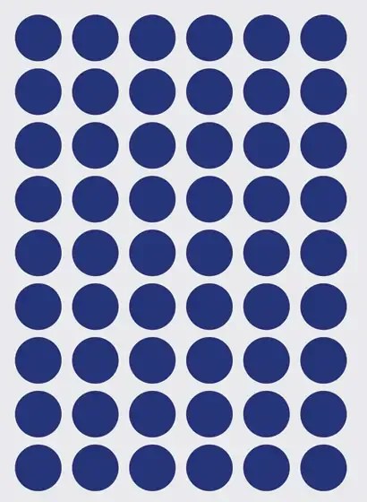 Ferm Living Adesivo murale Mini Dots - Blau