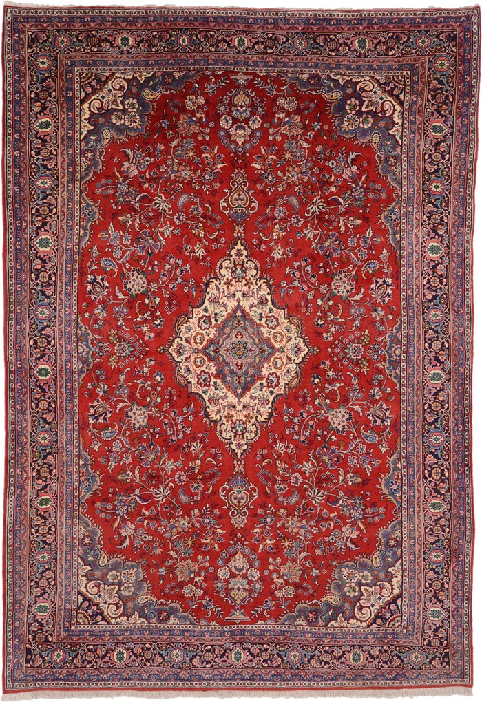 Tappeto persiano 310 x 220 (Iran) Annodato A Mano