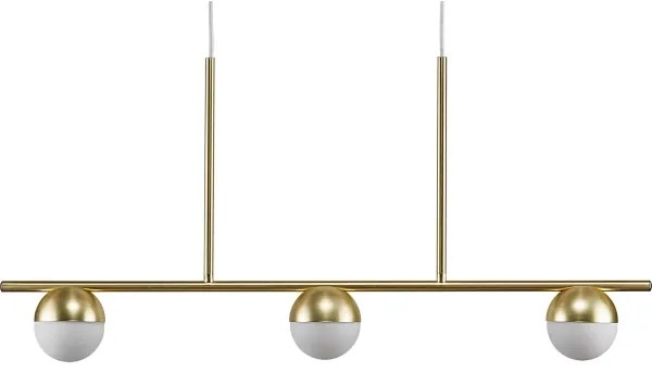 Nordlux - Lampadario a sospensione con filo CONTINA 3xG9/5W/230V ottone