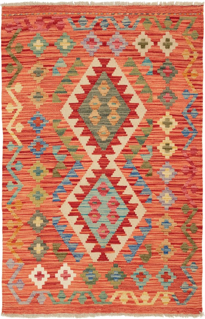Kilim Tappeto 130x90 (Pakistan) Tessuto A Mano