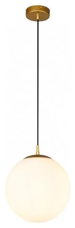 Redo 01-3153 - Lampadario a sospensione con filo BOWLING 1xE27/42W/230V oro