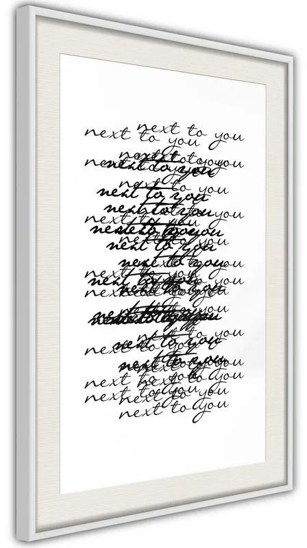 Poster  Love Letter  Cornice Quadri Cornice nera con pass-partout, Larghezza x Altezza Home decor 30x45