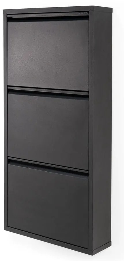 Scarpiera nera in metallo Billy - Spinder Design