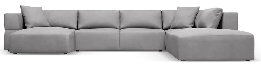 Divano a U angolare grigio chiaro, angolo destro Esther - Milo Casa