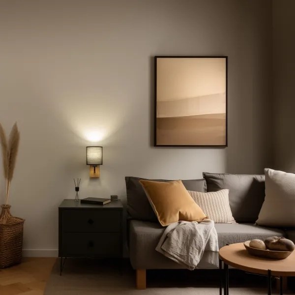 Brilagi - Applique NUBILA WOOD 1xE27/25W/230V quercia/nero