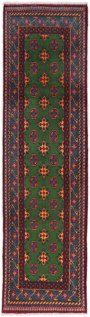Afghan Tappeto 80 x 290 (Afghanistan) Annodato A Mano