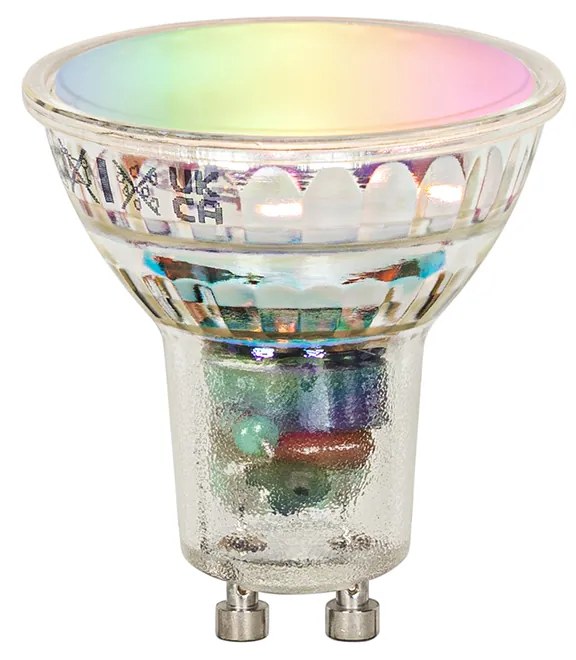 Set di 6 faretti da giardino intelligenti neri orientabili IP65 con LED - Delux