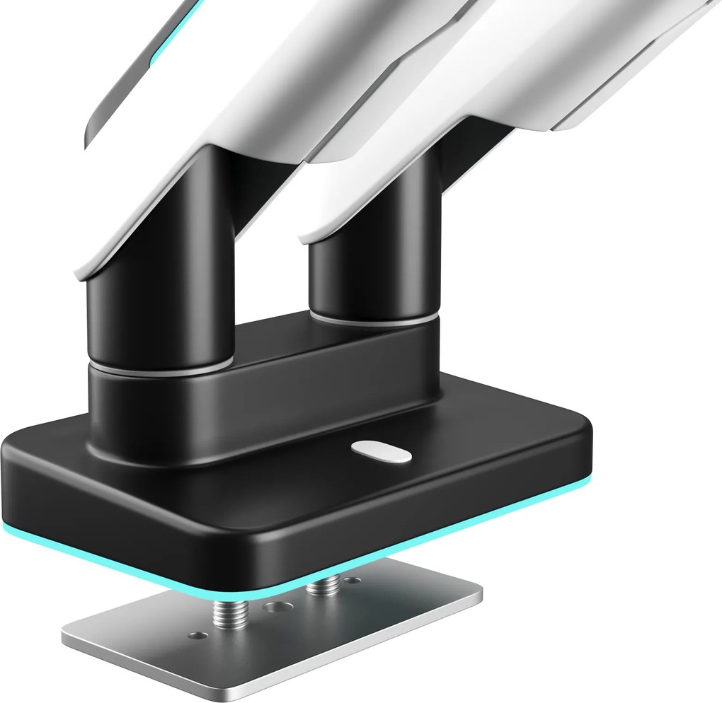 Supporto Doppio per Monitor da 49 Pollici Bianco e Nero X-Arm Dual RGB