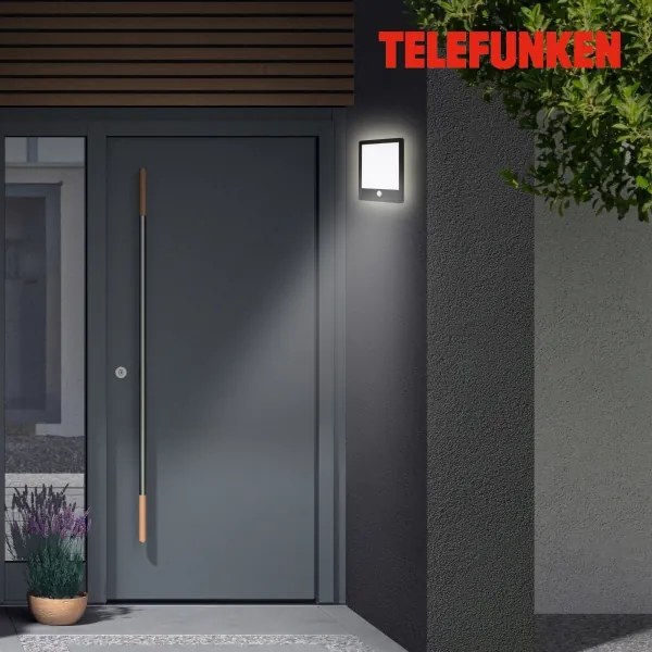 Telefunken 313805TF-LED Lampada esterna LED 15W 230V IP44 con sensore
