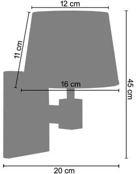 Tosel  Applique Applique tondo legno naturale e nero  Tosel