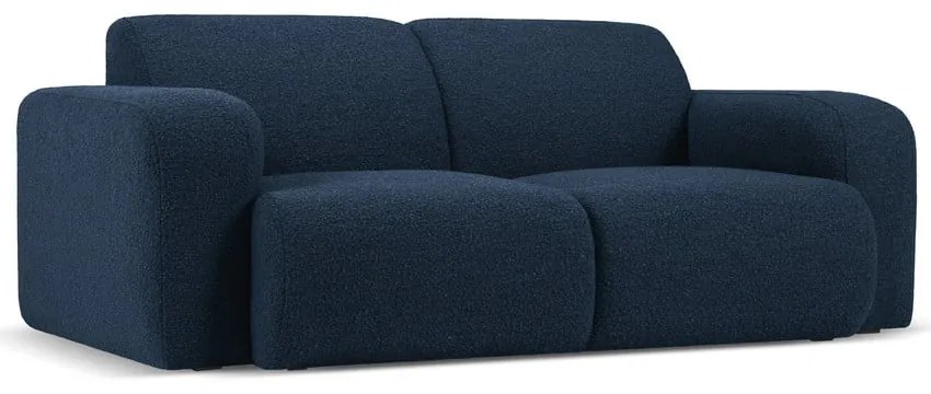 Divano in tessuto bouclé blu scuro 170 cm Molino - Micadoni Home