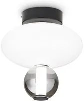 Plafoniera Contemporanea Lumiere Metallo Nero Led 18W 3000K Ip20