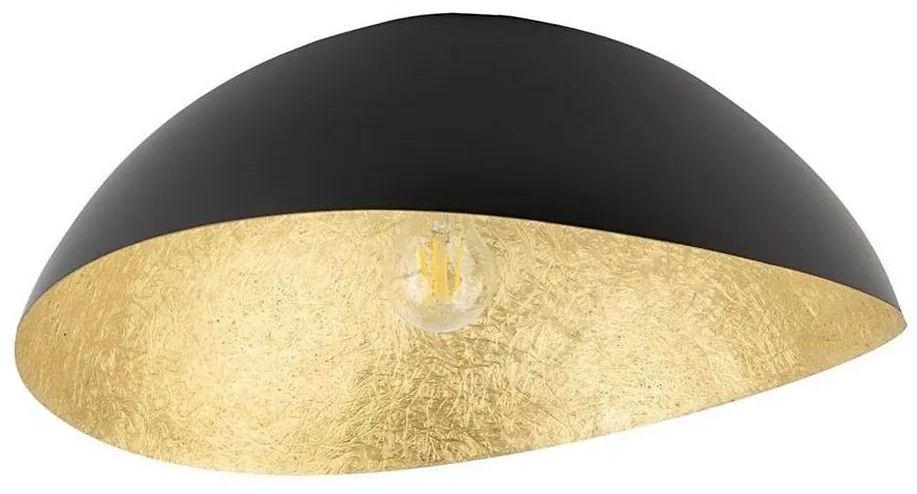 Lampadario SOLARIS 1xE27/60W/230V nero/oro, montaggio a soffitto