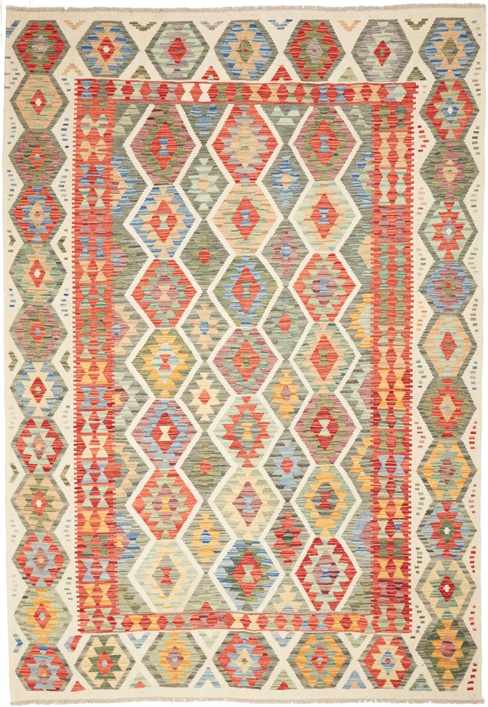 Kilim Tappeto 200 x 290 (Pakistan) Tessuto A Mano