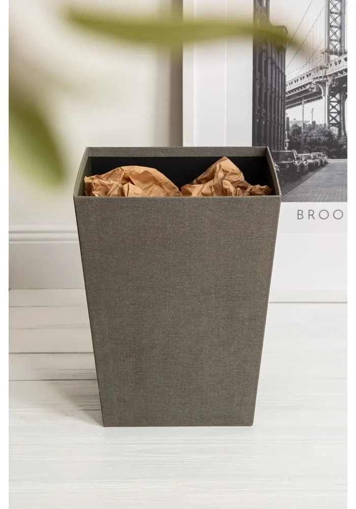 Cestino per la spazzatura grigio Sofia Canvas Paper Laminate – Bigso