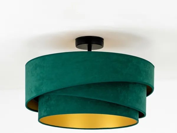 Duolla - Lampadario a plafone KOBO 1xE27/15W/230V diametro 45 cm verde