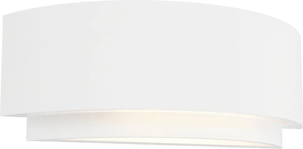 Applique da Parete G9 Semicircolare in Gesso Pitturabile