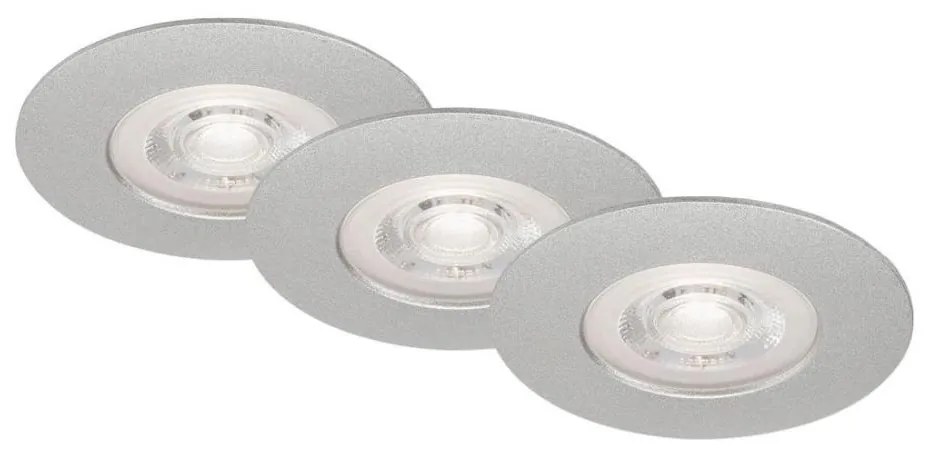 Briloner - SET 3x Lampada LED dimmerabile da bagno LED/4,9W/230V IP44