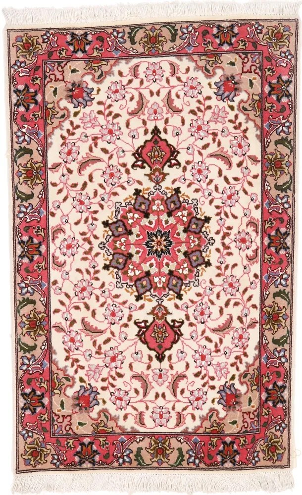 Tabriz Tappeto persiano 60 x 90 Rosa (Iran) Annodato A Mano