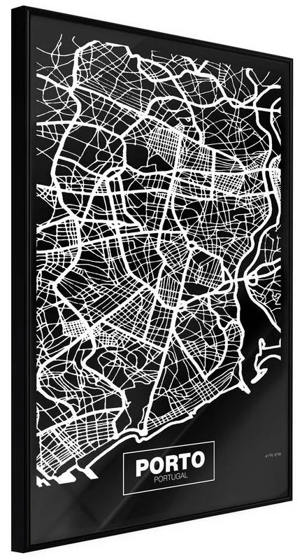 Poster City Map: Porto (Dark)