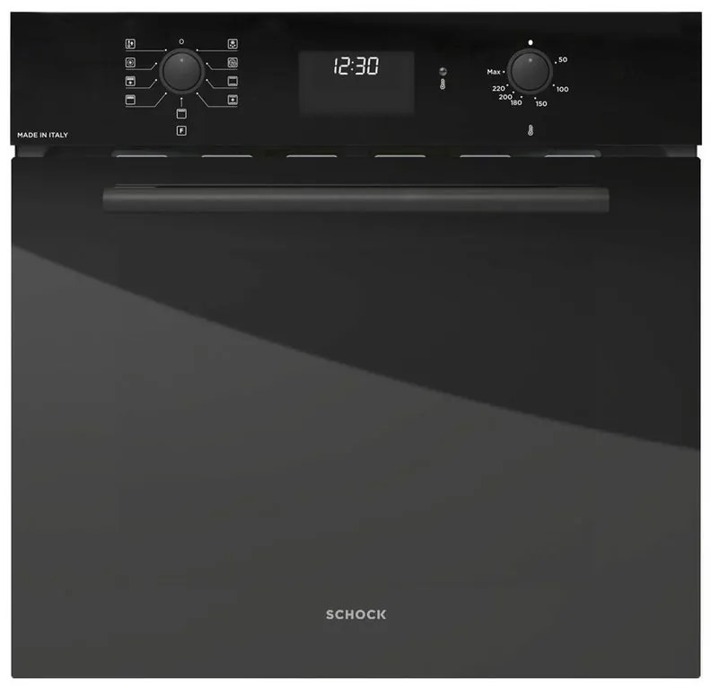 Forno da incasso elettrico multifunzione ventilato  SCHOCK F609 SFS98BK pulizia manuale