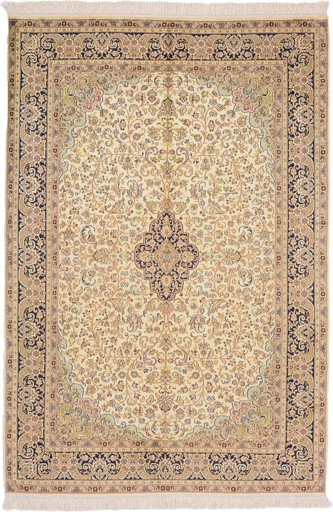 Cashmere Silk Tappeto 130x190 (Indian) Annodato A Mano