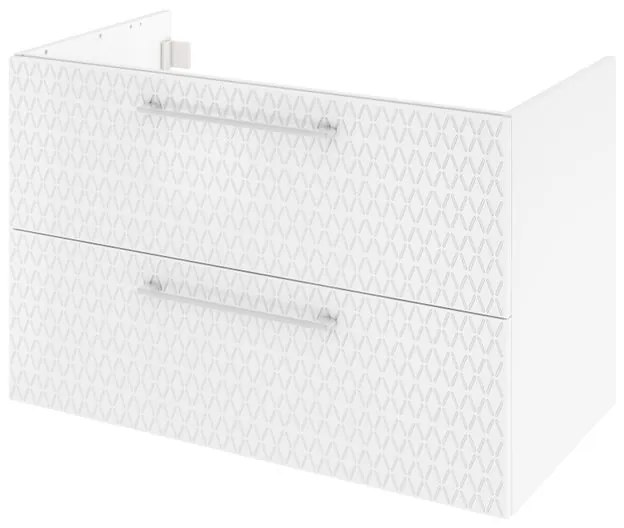 Mobile da bagno sotto lavabo SENSEA Remix  L 90 x H 58 x P 48 cm 2 cassetti, lavabo non incluso