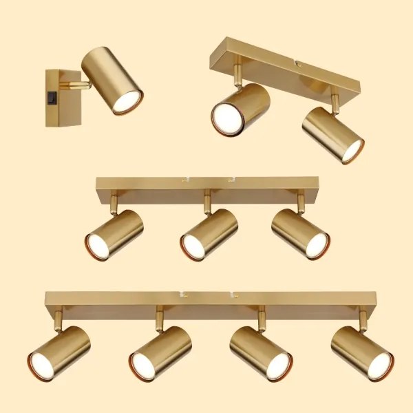 Globo 57911-2GO - Faretto ROBBY 2xGU10/35W/230V oro