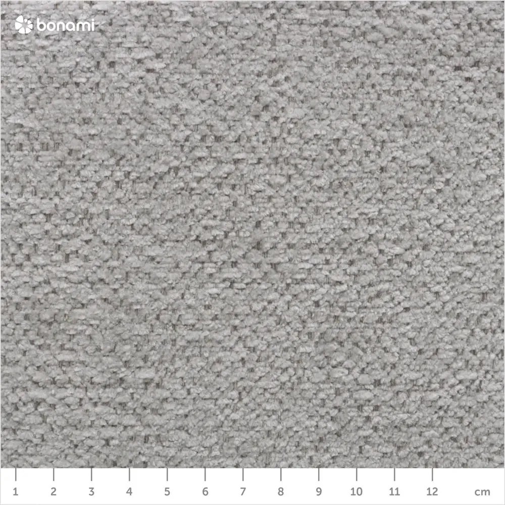 Divano angolare grigio chiaro allungabile e con contenitore (penisola a destra/chaise lounge) con rivestimento in ciniglia Everest – Bobochic Paris