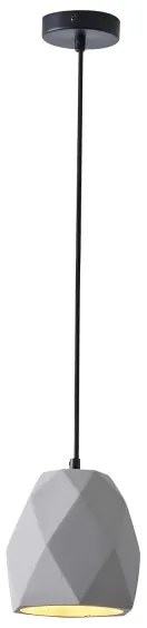 Lampadario a sospensione con filo 1xE27/40W/230V grigio