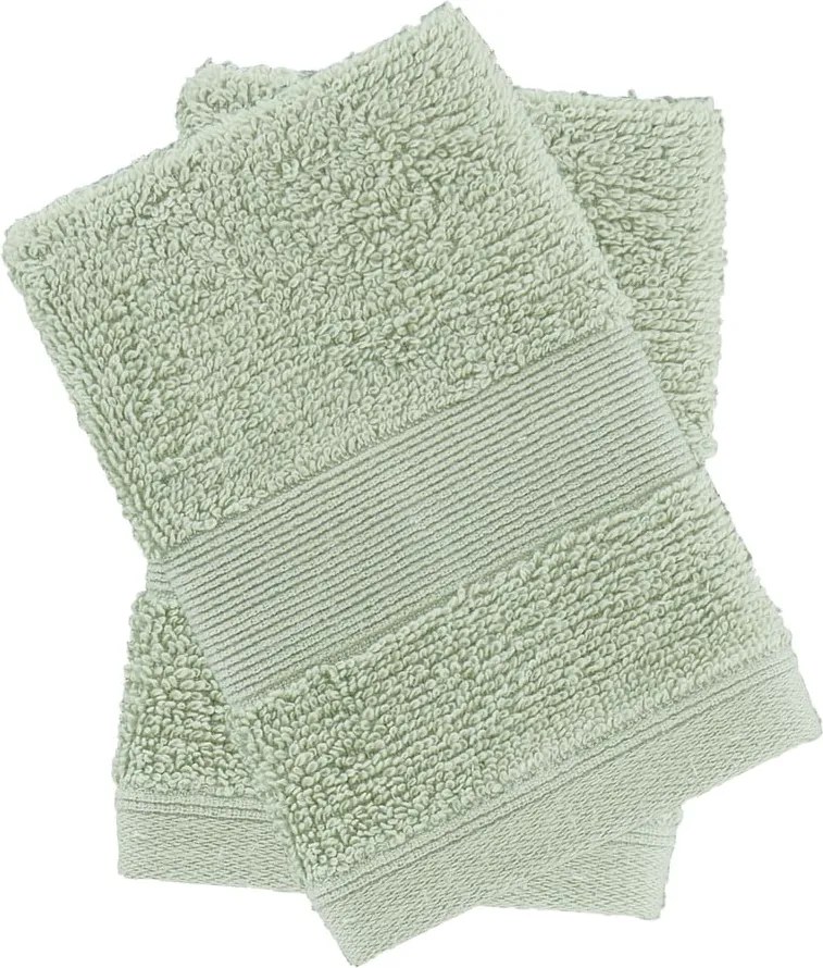 Set di asciugamani tipo terry verdi in cotone 2 pz 30x30 cm Anti-Bacterial – Catherine Lansfield