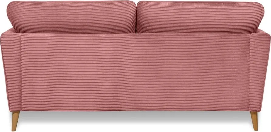 Divano in velluto a coste rosa 170 cm Paris - Scandic
