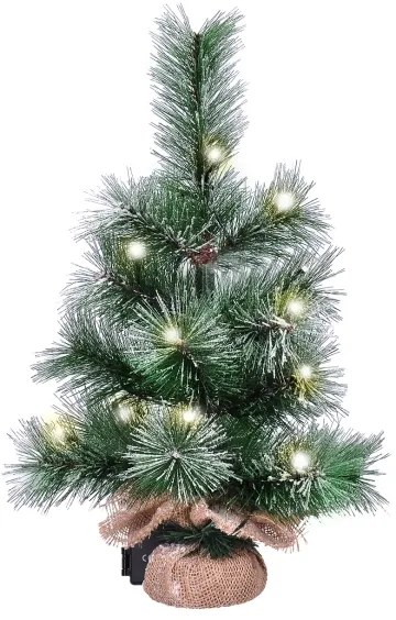 Solight 1V238 - LED Decorazione natalizia da esterno 15xLED/3xAA albero IP44