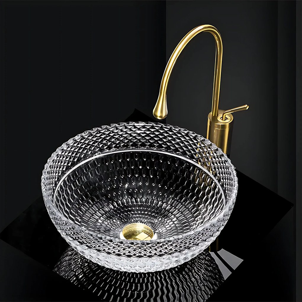 Lavabo da appoggio Rea Sue Transparent