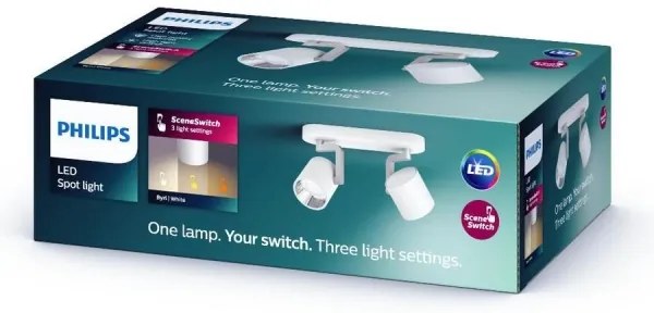 Philips 50672/31/P0 - Luce Spot a LED dimmerabile BYRL 2xLED/4.5W/230V