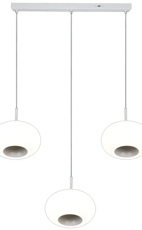 Lampadario LED design Silvia bianco 1760 lumen, NOVECENTO
