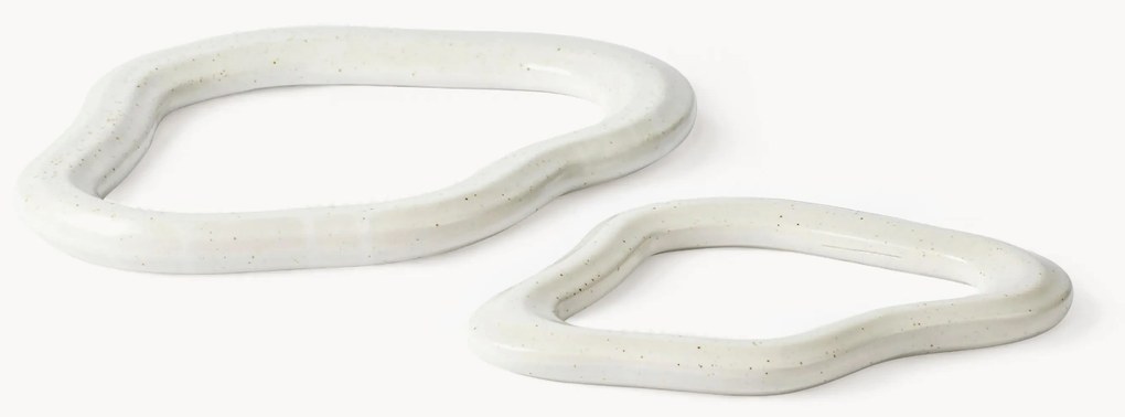 Set di 2 sottobicchieri fatti a mano Nordic Vanilla